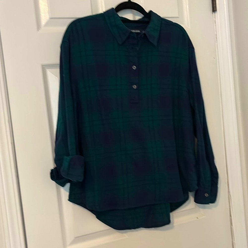 Calvin Klein light flannel top